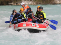 Rafting on Soča river