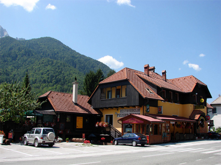 Restaurant and pizzeria Jožica, Julian Alps