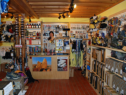 Shop with climbing and hiking equipment PROKLIMB, Bled