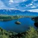 The Bled lake with an island, Bled