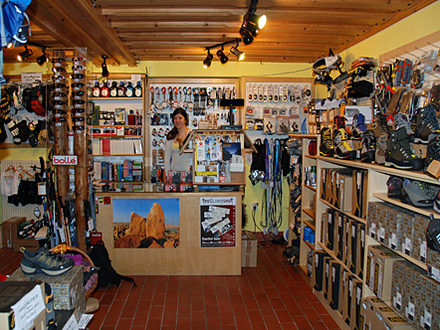 Geschäft mit Kletter- und Wanderausrüstung PROKLIMB, Bled